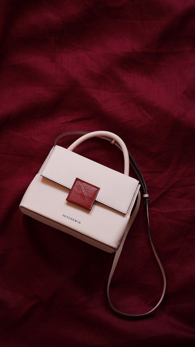 Cable Flap Bag in Sakura Pink - Handbags & Totes - Genuine Leather Pink