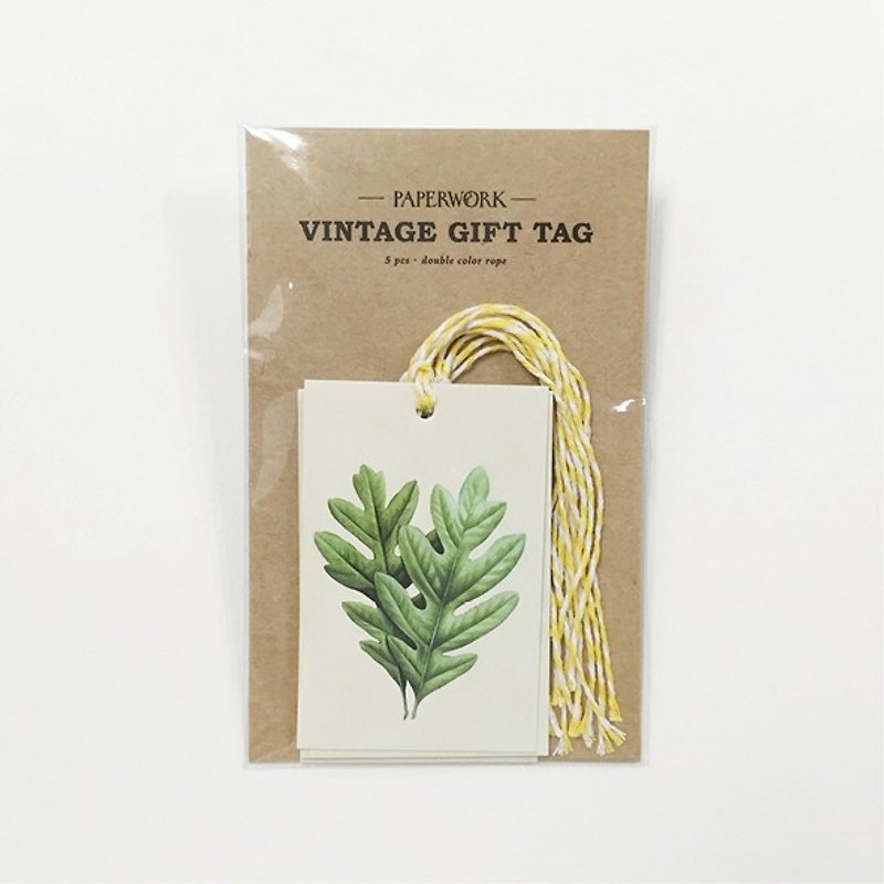 Retro gift Elevators / oak leaf - วัสดุห่อของขวัญ - กระดาษ สีเขียว