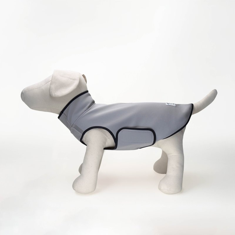 防潑水跑跑衣(灰石)_PAO5_S-7L  方便快穿 透氣舒適 機能衣 - 寵物衣服 - 聚酯纖維 