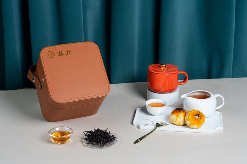 Zili Mid-Autumn Festival Gift | Ox and Persimmon Good Luck | Unstoppable Momentum - Tea - Other Materials Orange