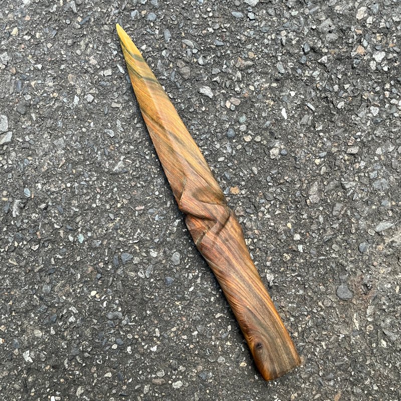 我販劍　妖匕　曉例循　綠檀收藏藝品　匕首　木刀小刀　魔劍紙鎮 - 擺飾/家飾品 - 木頭 綠色