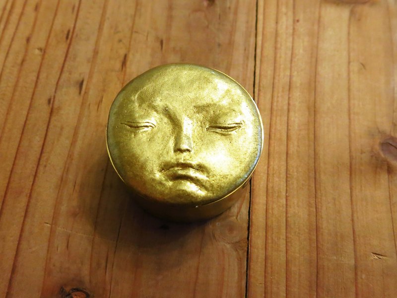 Moon Box(brass) - Storage - Copper & Brass Gold