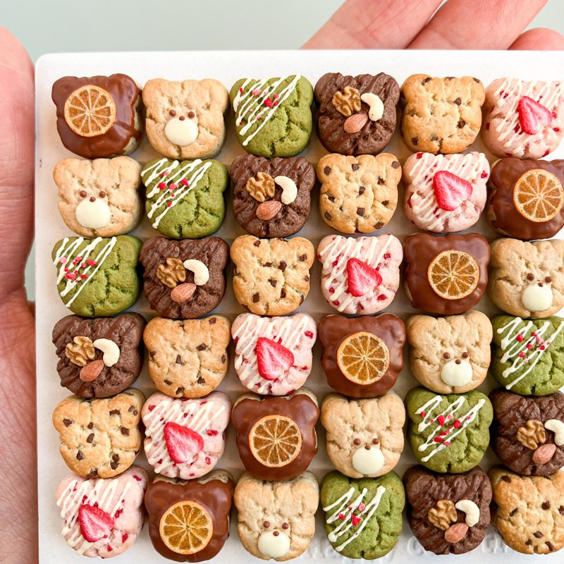 くまのさっくりスコーン　ミニチュア - 公仔/玩偶 - 黏土 多色