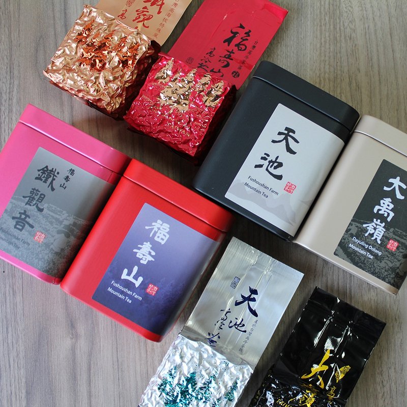 戀曲1990 高冷茶四大系列 福壽山 天池 大禹嶺 鐵觀音 - 茶葉/茶包/水果茶 - 其他材質 黃色