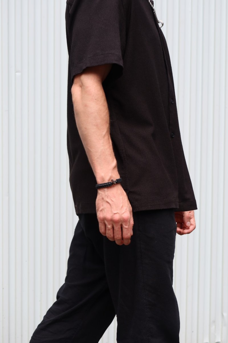 守夜者手鍊\男生手鍊 男生飾品 男士手鍊 禮物 男生禮物 聖誕節 - 手鍊/手環 - 其他材質 黑色