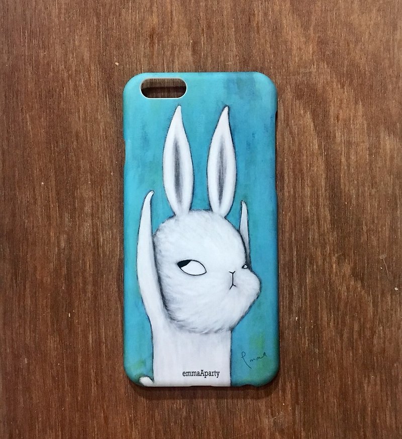 emmaAparty illustration mobile phone case: long tall rabbit - เคส/ซองมือถือ - พลาสติก 