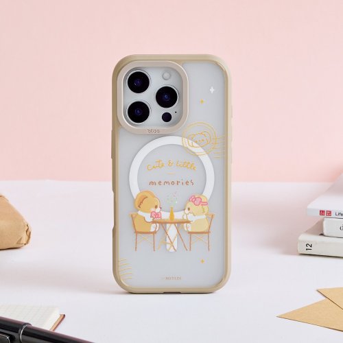 TOYSELECT 柯基犬卡卡浪漫約會極光霧透MagSafe iPhone手機殼