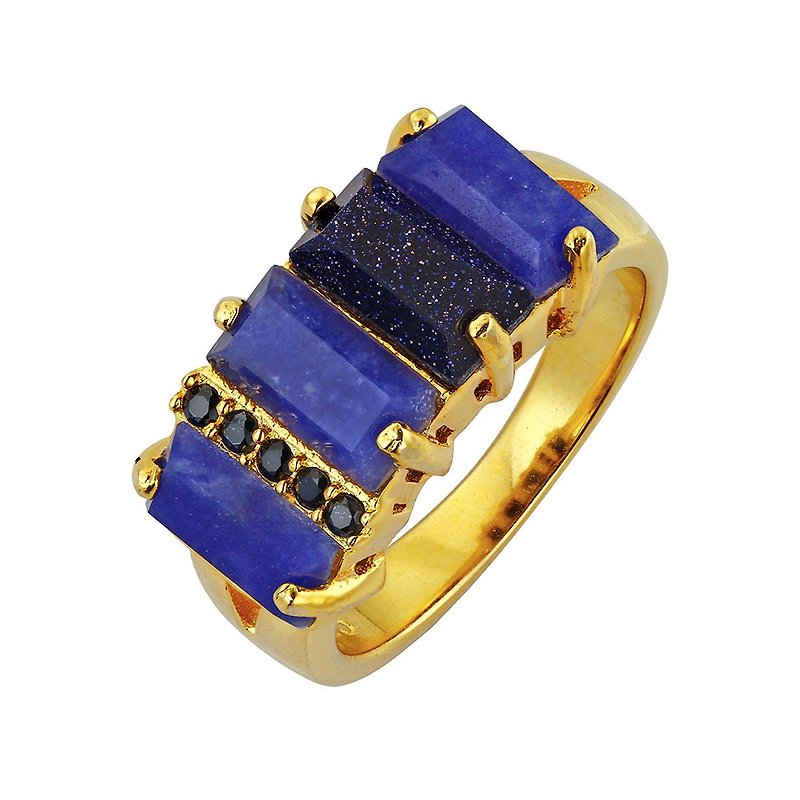 Other Metals General Rings Blue - 925 sterling silver lapis lazuli ring