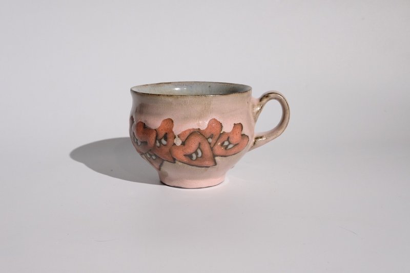 不和睦的愛心 - 手繪馬克杯 - 咖啡杯/馬克杯 - 陶 