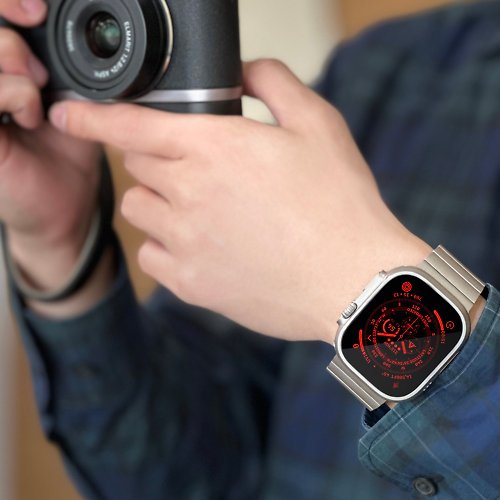 Just Mobile JM 航太級鈦合金 DLC 類鑽碳塗層 Apple Watch Ultra 錶帶_仕紳款