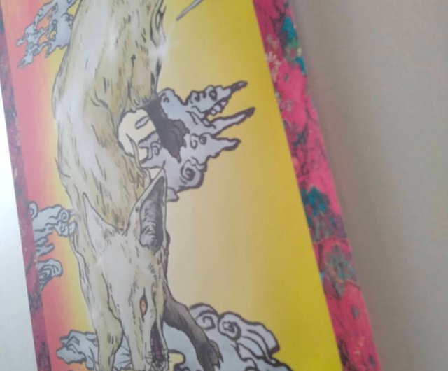 妖怪掛け軸423・金毛九尾の狐ver6(中国・インド・日本) - ショップ