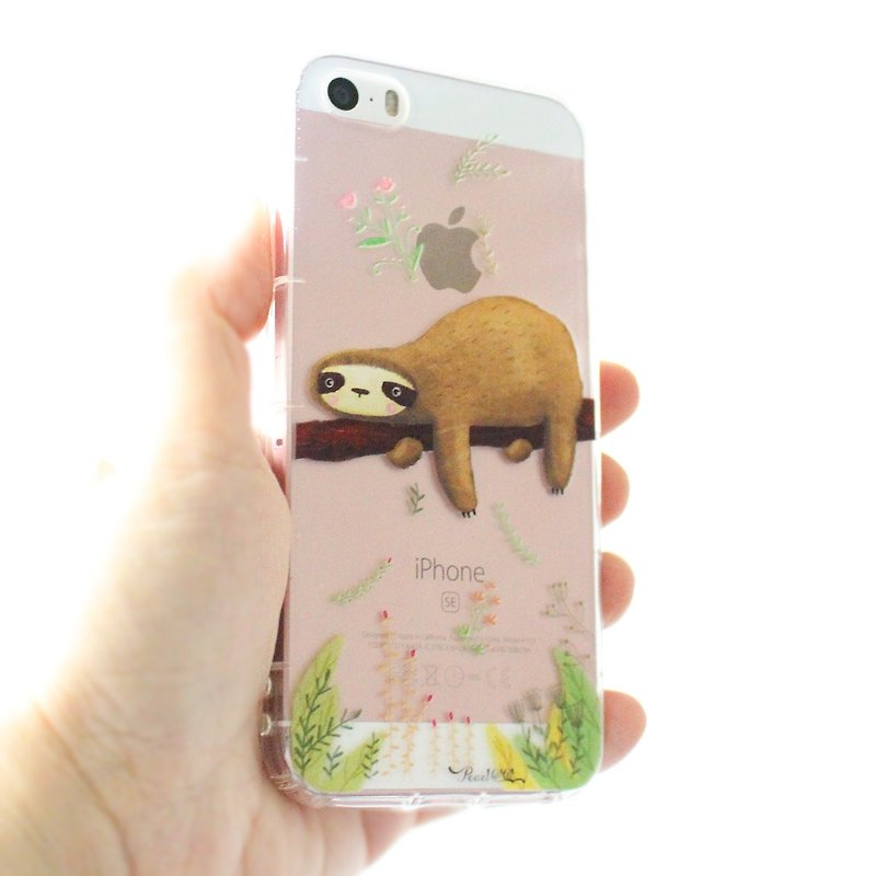 Sloth phone case _ iPhone, Samsung, HTC, LG, Sony - เคส/ซองมือถือ - พลาสติก สีใส