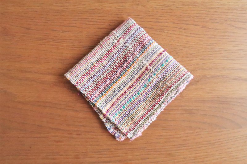 Handkerchief42　カラフル　シルクリネンコットン　gift　入學　畢業　母親節　禮物　生日禮物 - 手帕 - 棉．麻 多色