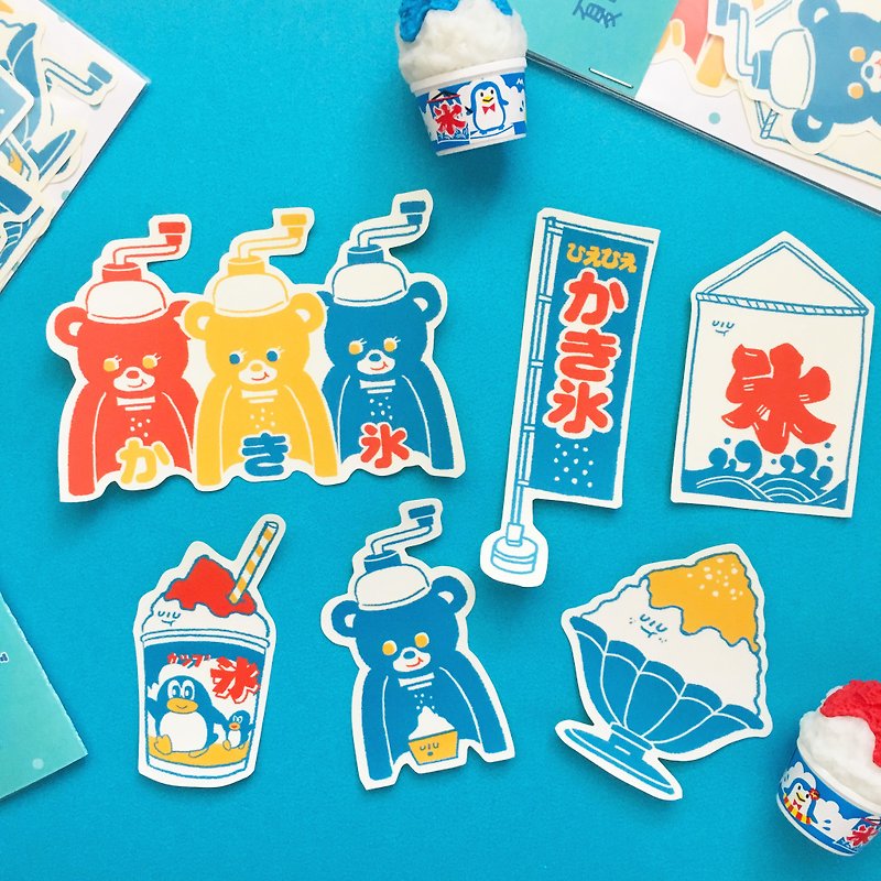 夏わとても暑いですね/ Sticker Set - Stickers - Paper Multicolor