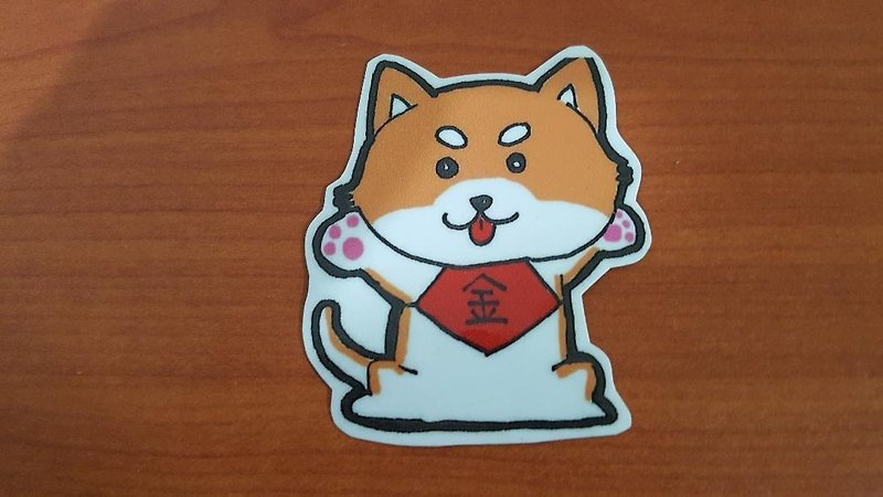 Shiba Inu dog waterproof sticker - สติกเกอร์ - กระดาษ 