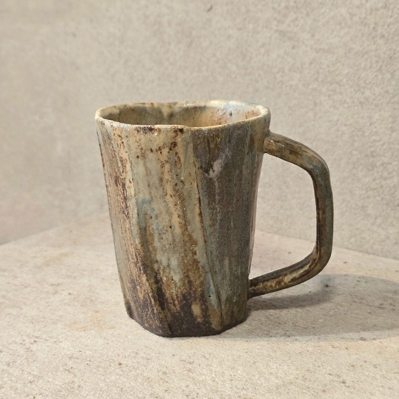 草木灰釉馬克杯 / 咖啡杯 - 咖啡杯/馬克杯 - 陶 黃色