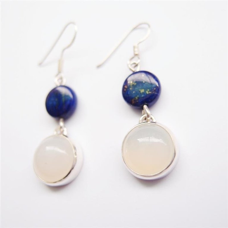 Clear Sky 925 sterling silver earrings - Earrings & Clip-ons - Gemstone 