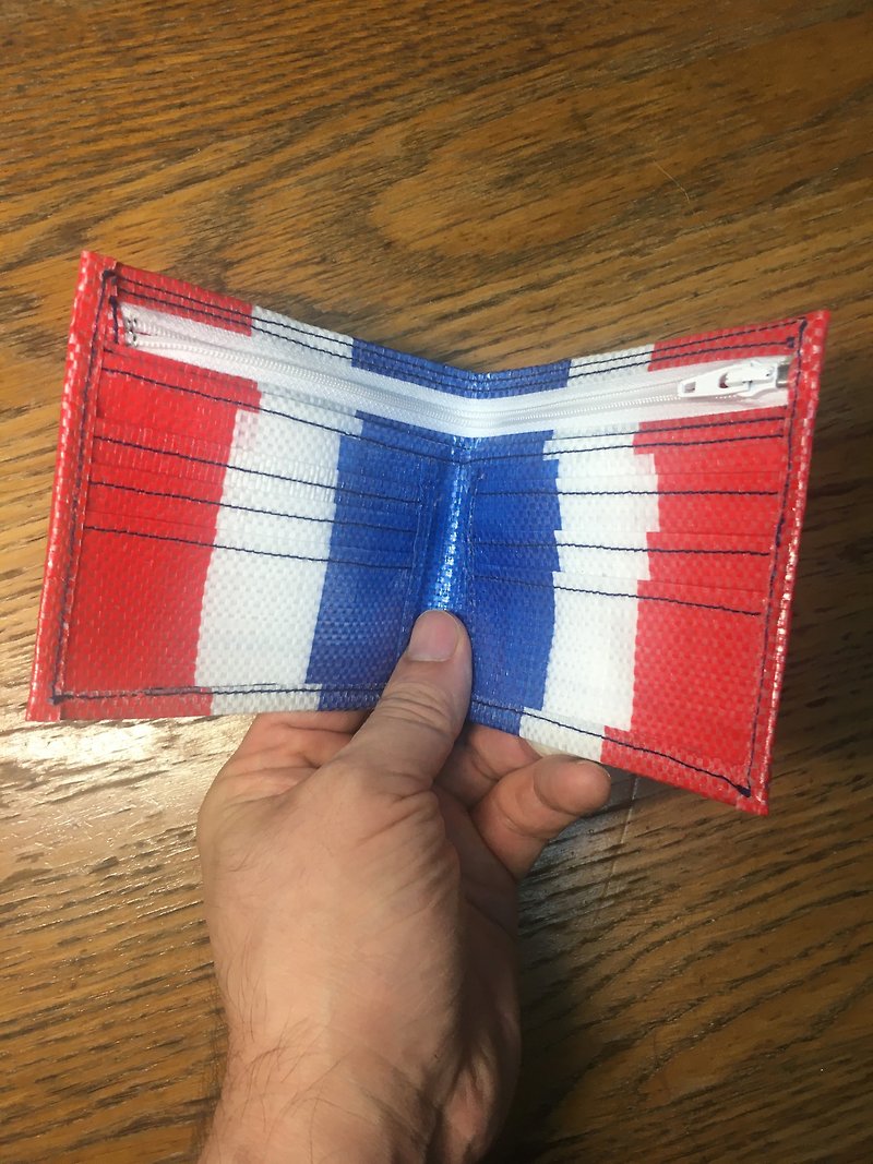 Red, white and blue bags - Wallets - Polyester Red