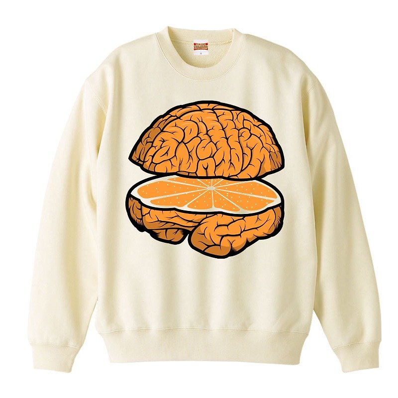 [スウェット] Fresh Brain - Tシャツ メンズ - コットン・麻 ホワイト