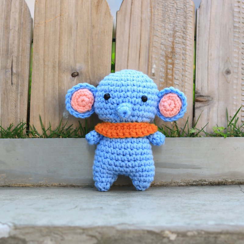 【影片教學+材料包】馬戲團小象 - 編織/刺繡/羊毛氈/縫紉 - 棉．麻 多色