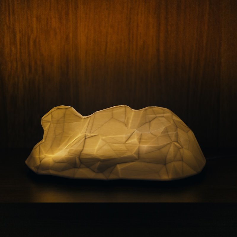 Lion Rock Night Light - โคมไฟ - พลาสติก ขาว