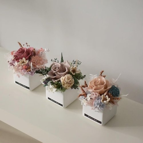 花，說 Flowers Story 乾燥花 /盆花/莫蘭迪客製盆花 限宅配 含禮盒