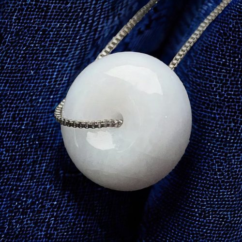 瓔珞珠寶盒 E.L.Jewelry Box 【願‧平安】冰糯種翡翠平安扣吊飾 | 天然緬甸玉翡翠A貨