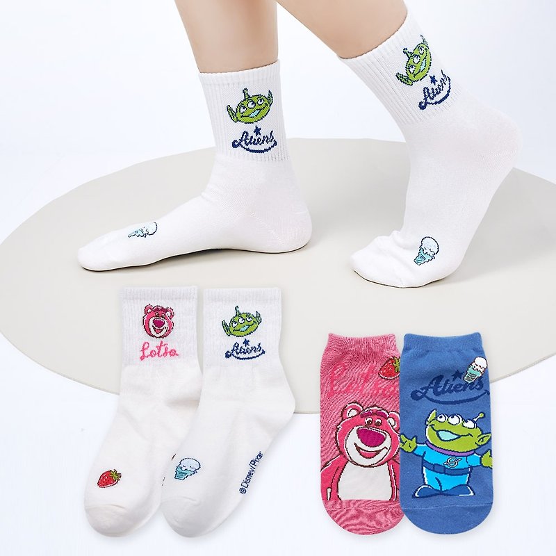 [ONEDER Wanda] Toy Story Mid-calf Socks Straight Socks Dessert Series Bear Hug Brother Three-Eyed Monster - ถุงเท้า - วัสดุอื่นๆ 