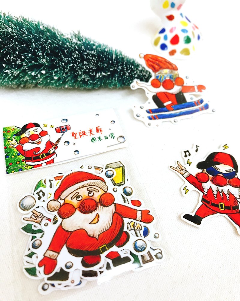 Master Christmas-Weekend Everyday - Stickers - Other Materials Red