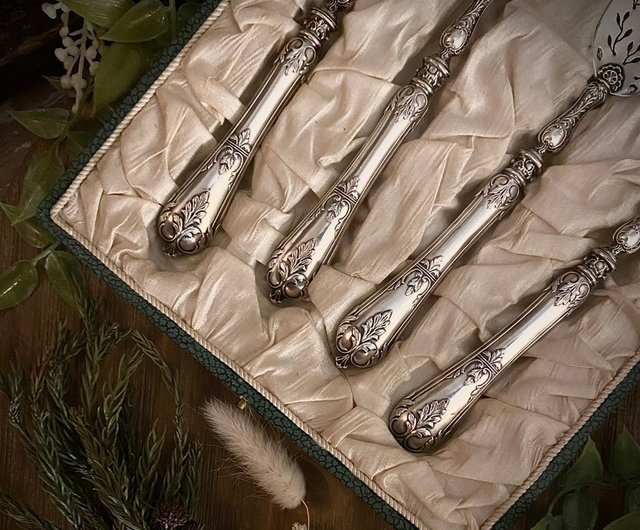 フランス ルイ16世様式*純銀製ボックス*アンティーク アフタヌーン