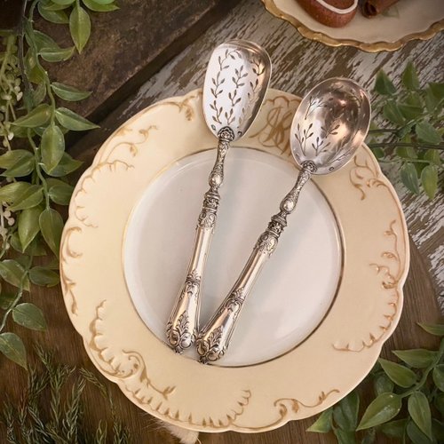 フランス ルイ16世様式*純銀製ボックス*アンティーク アフタヌーン