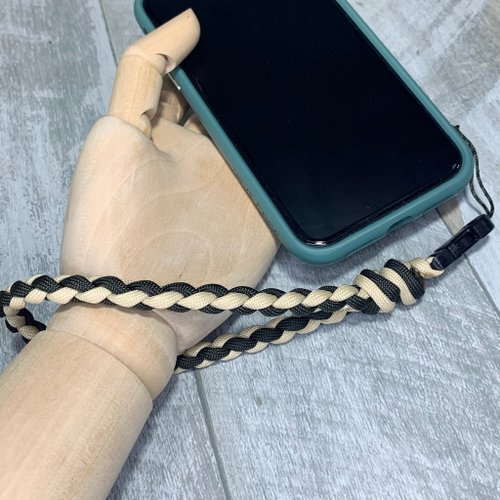 STRING MAN paracord-customized oblique phone lanyard, backpack