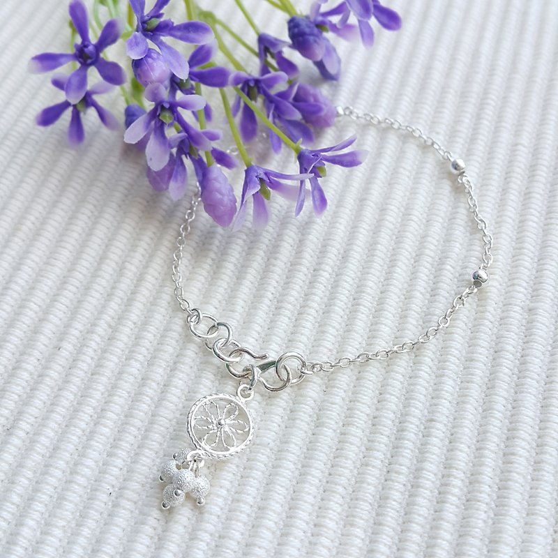 Little Lace Flower Bracelet - Bracelets - Other Materials Silver