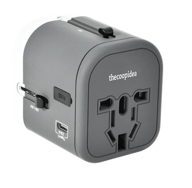 thecoopidea WANDER PLUS 4 IN 1 TRAVEL ADAPTER - Gadgets - Other Materials Gray