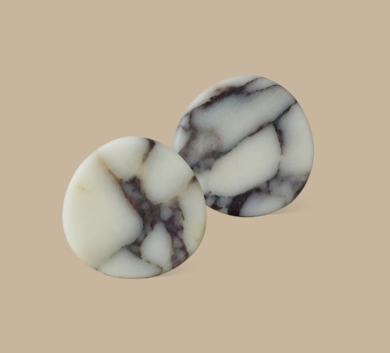 石杯墊兩件組 寶格麗大理石 Calacatta viola - 擺飾/家飾品 - 玉石 多色