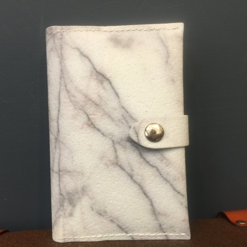 Different material series, passport holder. Made of marble environmental protection material combined with chrome tanned cowhide leather. - Passport Holders & Cases - Genuine Leather 