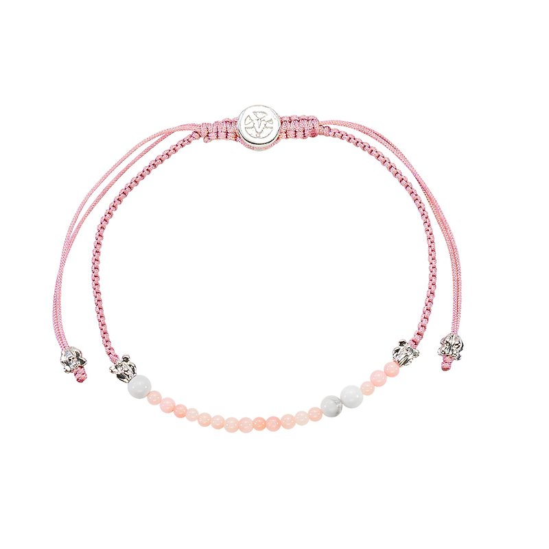 Beliefinluck-Sattra collection: Ganesha bracelet Natural Stone - Bracelets - Stone Pink