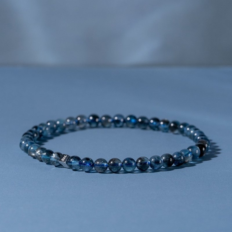 頂級魔鬼海藍寶∣天然能量水晶手串∣4-4.5mm D14801 - 手鍊/手環 - 水晶 藍色