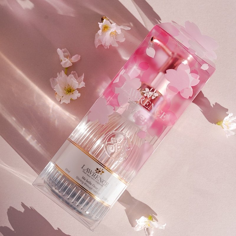 LAWRENCE柔綸絲-粉漾 閃耀滋養護髮精油60ml(2025櫻花限定裝) - 潤髮乳/護髮用品 - 其他材質 粉紅色