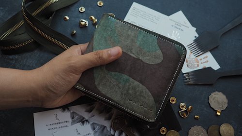 皮俠客PXK手工皮具 純手工牛皮拉鍊皮夾錢包零錢包手包 客製化刻字禮物 訂製顏色款式