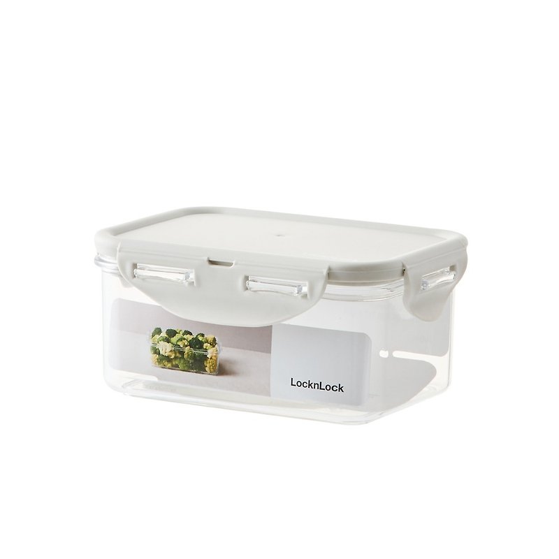 LOCK&LOCK pure fresh-keeping box/rectangular/light grey/600ml(LBF811-01) - Lunch Boxes - Plastic 