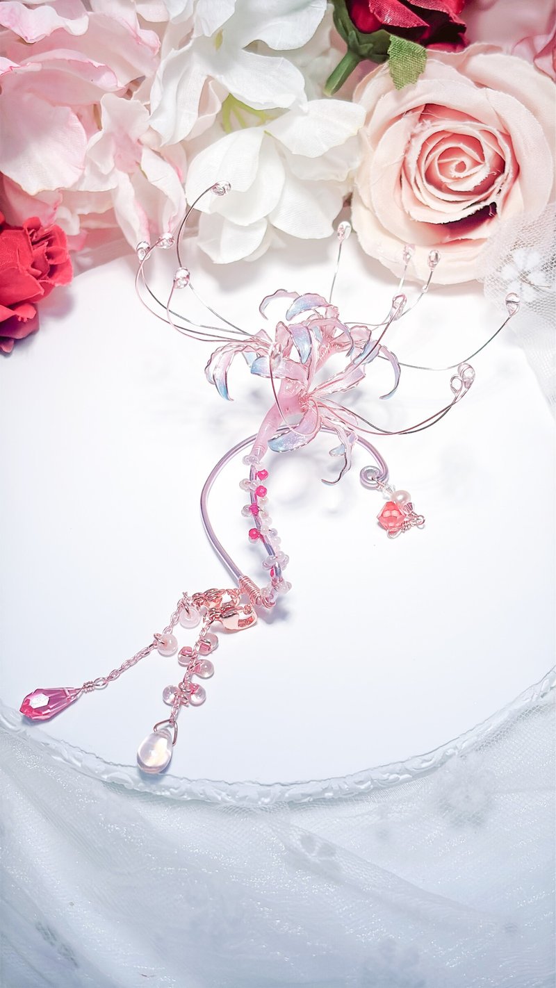 Dreamscape Shoreline Ear Cuffs - Beaded Earrings, Resin Earrings, Resin - Earrings & Clip-ons - Resin Pink