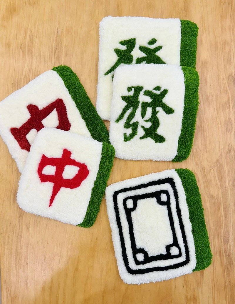 mahjong coaster insulation pad - Place Mats & Dining Décor - Cotton & Hemp Multicolor