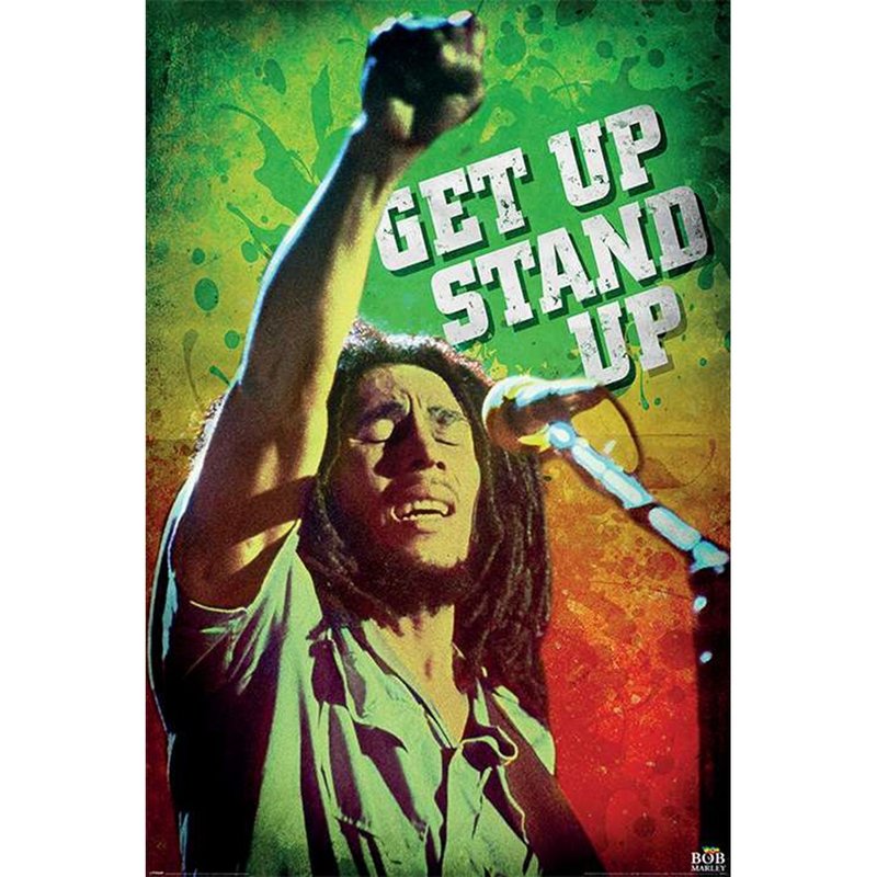 雷鬼教父(Bob Marley) - 巴布馬利 (Get Up Stand Up) - 進口海報 - 海報/掛畫/掛布 - 其他材質 多色