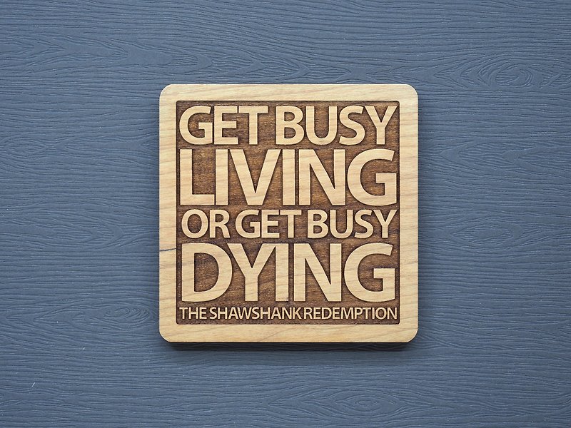 In a word, the log coaster is busy to live or is busy to die - Coasters - Wood Brown