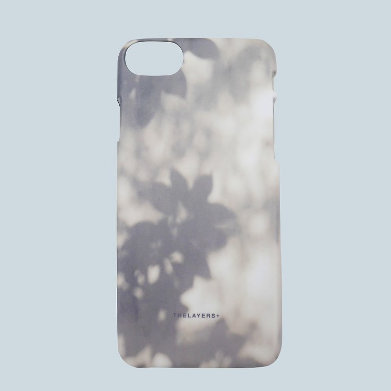 GRAPHIC PRINT - SHADOW OF LEAFS Personalised Phone Case - Phone Cases - Plastic Gray