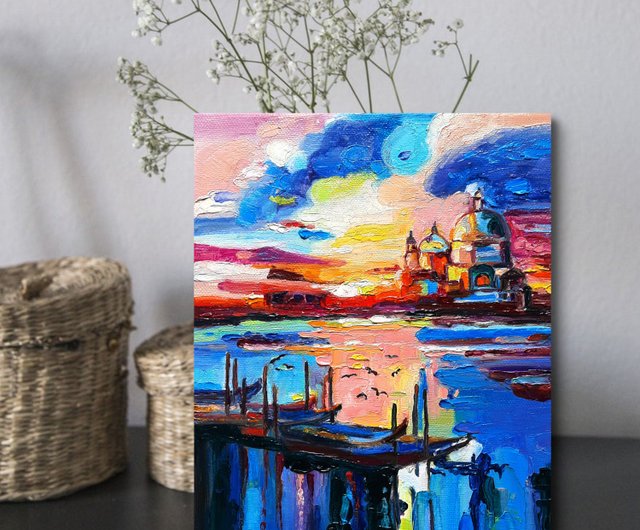 油彩　油絵　絵画　オブジェ　海辺　ヨット　雑貨 500x0.jpg