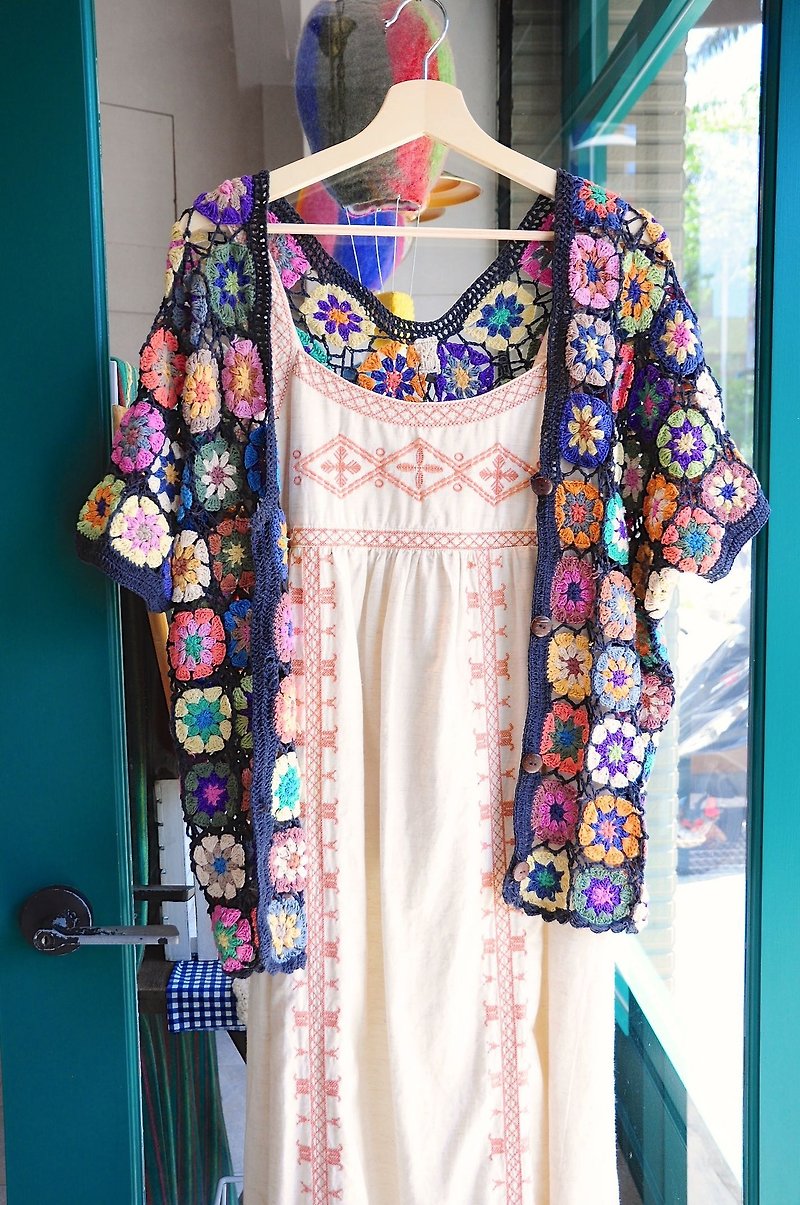 Purin select zakka Nepal knit blouse (BJ1603053) - เสื้อผู้หญิง - ผ้าฝ้าย/ผ้าลินิน หลากหลายสี