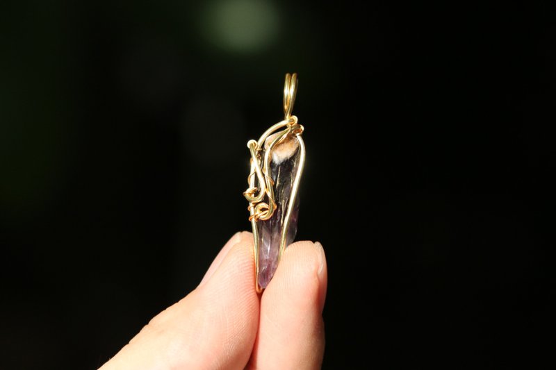 【水晶系列】烏拉圭紫水晶 智慧魔藥 5 (圖1.2.9) - 項鍊 - 寶石 多色