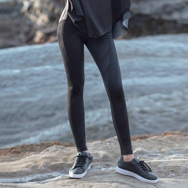 Dynamic Legging - กางเกงขายาว - วัสดุอื่นๆ สีดำ
